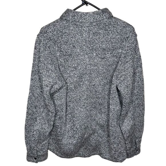 Huckberry Ralwen Bonded Rag Wool CPO Snap Jacket Gray Fleece Lined Medium - Picture 4 of 7